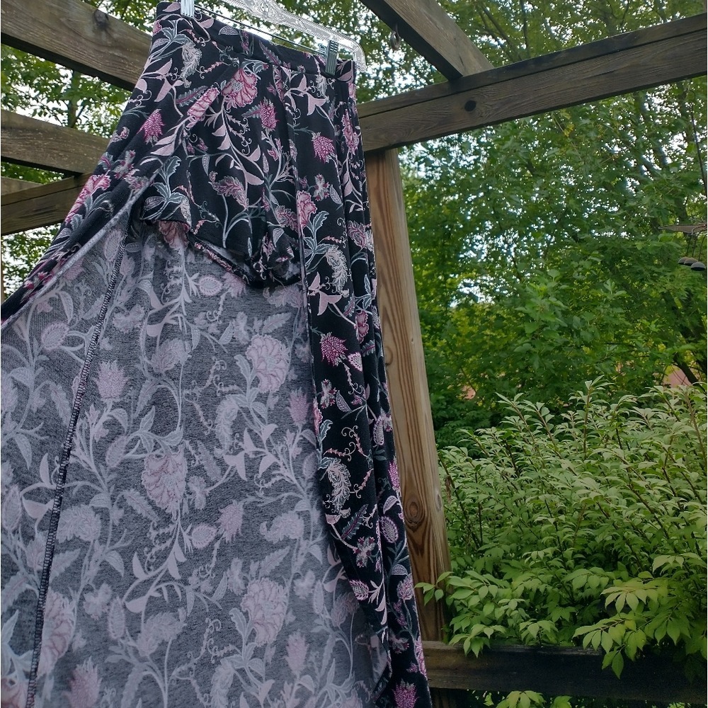 Charlotte Russe Boho Y2K Paisley Overlay Romper Skort Skirt